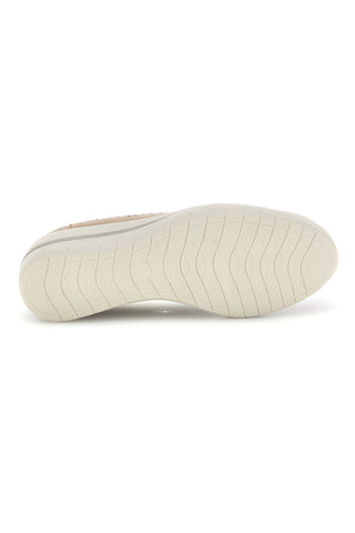 Beige perforierte Keilabsatzschuhe My Time MINA3173