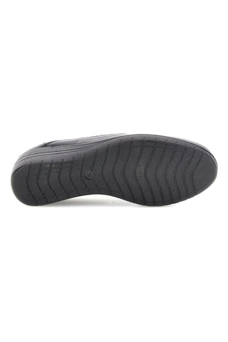 Sneaker Nera con Strass e Inserti Lisci Plocadi MIN73