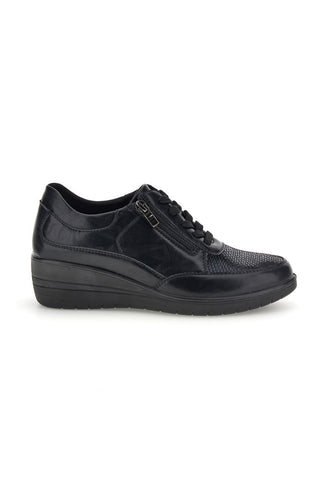Sneakers Nero con Lacci e Zip Plocadi MINA1701