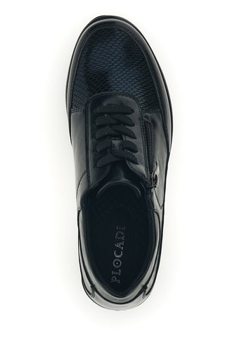 Sneakers Nero con Lacci e Zip Plocadi MINA1701