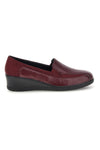 Mocassino Bordeaux con Inserti a Texture e Zeppa Mio Tempo MIN1112