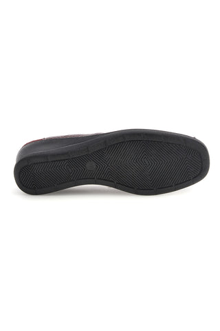 Mocassino Bordeaux con Inserti a Texture e Zeppa Mio Tempo MIN1112