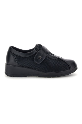 Scarpe nere con chiusura a strappo Mio tempo MD25W9F