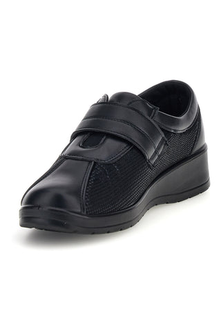 Scarpe nere con chiusura a strappo Mio tempo MD25W9F