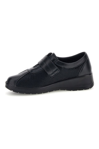 Scarpe nere con chiusura a strappo Mio tempo MD25W9F