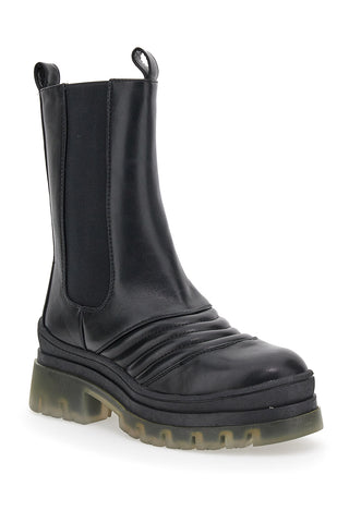 Dame Rose 034 Schwarzer Chelsea-Stiefel