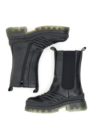 Dame Rose 034 Schwarzer Chelsea-Stiefel