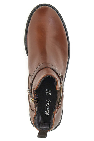 First Lady 2003 Stiefeletten aus Teakholz