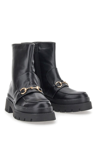 Stivaletti con Morsetto Oro Cafè Cost 451 Neri