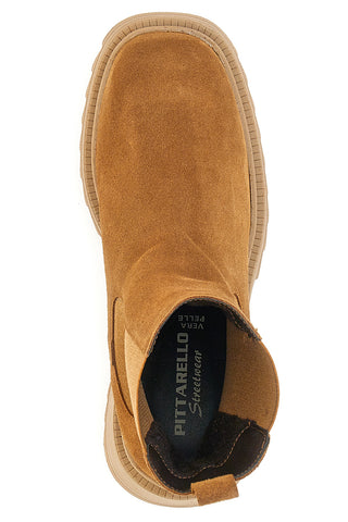 Pittarello Wildleder Chelsea Boots 169 Braun