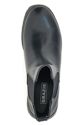 Danke 4081 Schwarze Chelsea-Stiefel