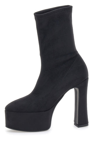 Stivaletti con Tacco Neri Pittarello Couture 281