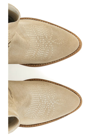 Pittarello Glam Texan Stiefeletten 7406 Beige Echtleder