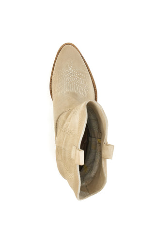 Pittarello Glam Texan Stiefeletten 7406 Beige Echtleder