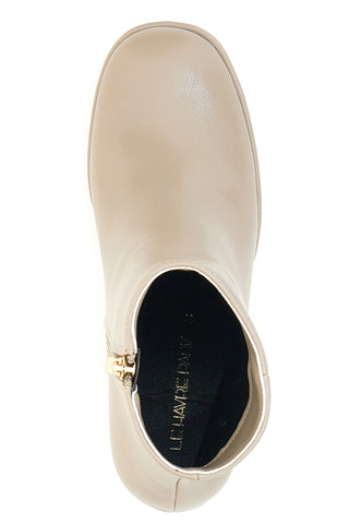 Le Havre Paris 1801 Taupefarbene Stiefeletten mit Absatz