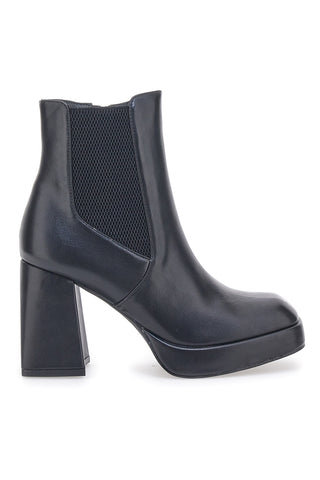 Le Havre Paris 1902 Schwarze Stiefeletten mit hohem Absatz