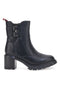 Schwarze Stiefeletten mit Absatz 2301