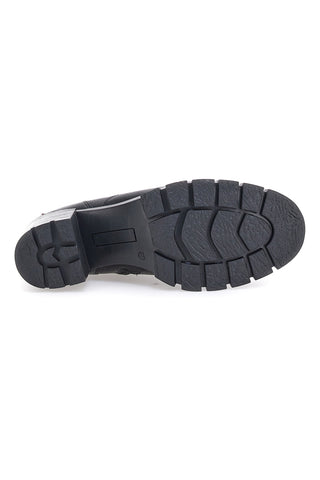 Schwarze Stiefeletten mit Absatz 2301