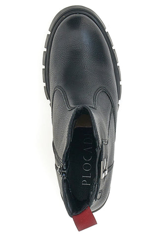 Schwarze Stiefeletten mit Absatz 2301