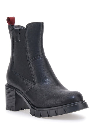 Schwarze Stiefeletten mit Absatz Plocadi 2304