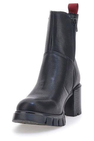 Schwarze Stiefeletten mit Absatz Plocadi 2304