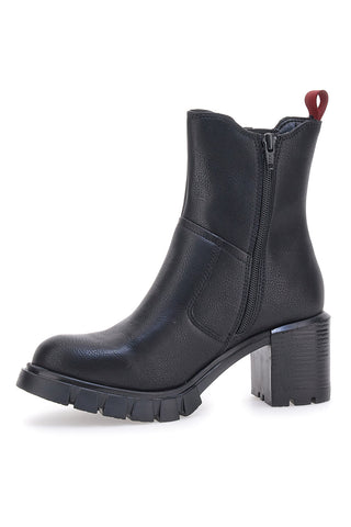 Schwarze Stiefeletten mit Absatz Plocadi 2304