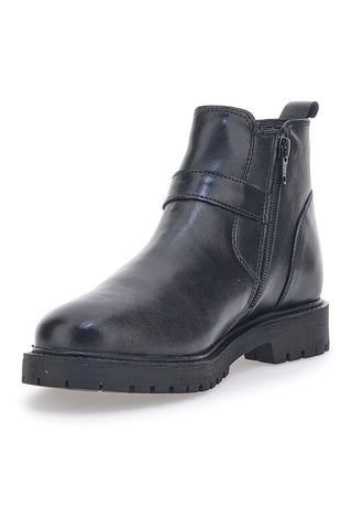 Stivaletti Vera Pelle Neri Prima Riga 500