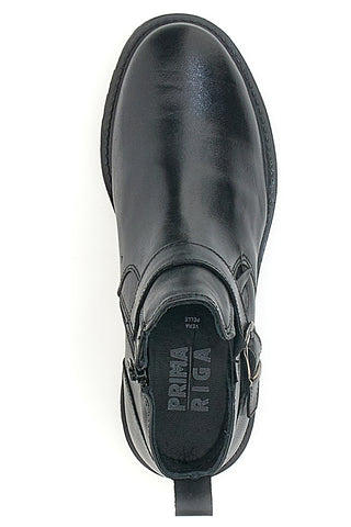Stivaletti Vera Pelle Neri Prima Riga 500