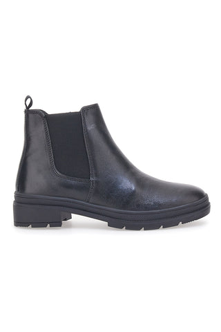 Chelsea Boots Neri In Pelle Prima Riga 602