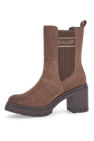 Stivaletti con Tacco Marrone Bugatti 3130