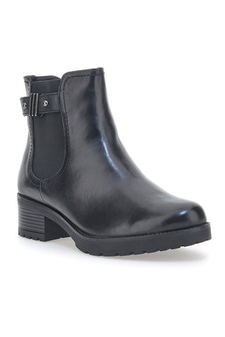 Plocadi 15832 Schwarze Stiefeletten aus echtem Leder