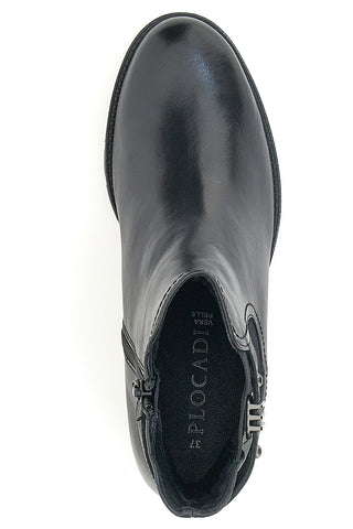 Plocadi 15832 Schwarze Stiefeletten aus echtem Leder