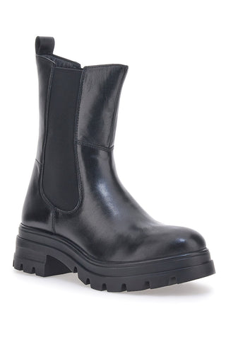 Stivaletti Chelsea Boots Neri  Vera Pelle Pittarello 14110