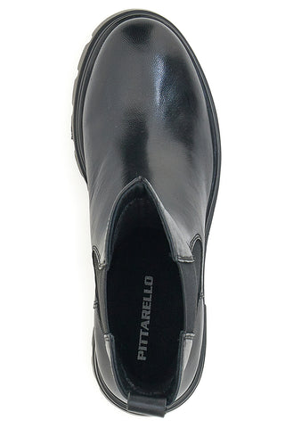 Stivaletti Chelsea Boots Neri  Vera Pelle Pittarello 14110