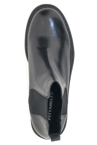 Stivaletti Chelsea in Vera Pelle Pittarello 1514853 Neri
