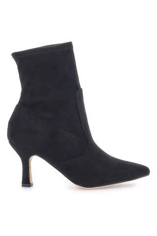 Stiefeletten mit Absatz und Spitze Schwarz Pittarello Glam 1201