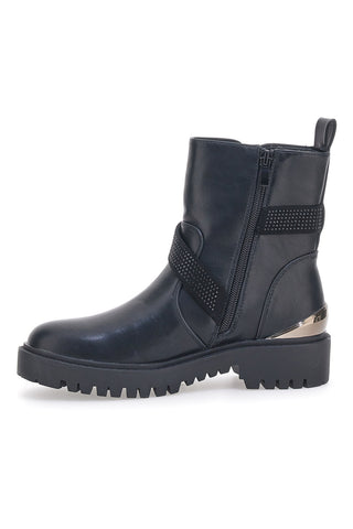GMV 295 Schwarze Stiefeletten