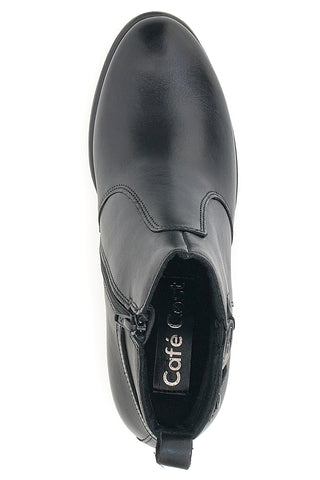 Cafè-Stiefelette aus echtem Leder, Baujahr 1977