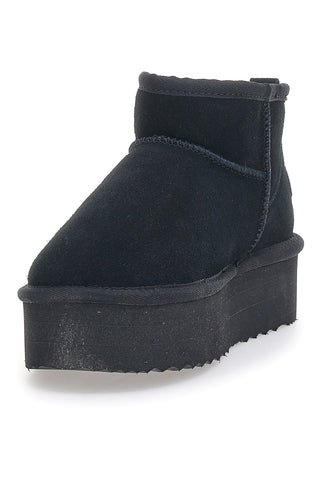 Stiefeletten mit Flatform Mon Dieu 5002 Schwarz