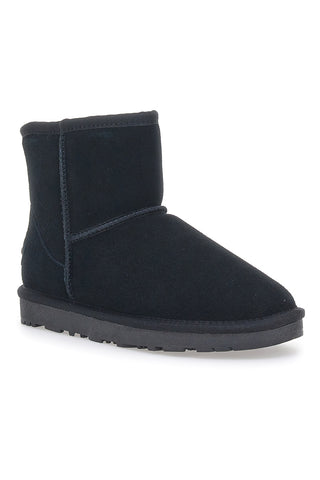 Mon Dieu 5512 Schwarze Stiefeletten aus echtem Leder