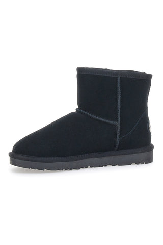 Mon Dieu 5512 Schwarze Stiefeletten aus echtem Leder