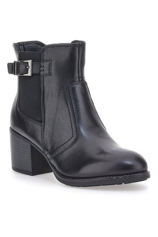 Schwarze Stiefeletten mit Absatz Mio Tempo 2302