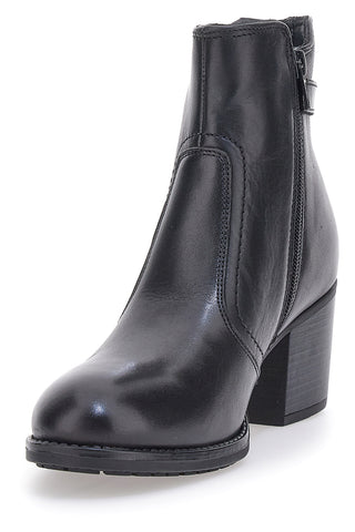 Schwarze Stiefeletten mit Absatz Mio Tempo 2302