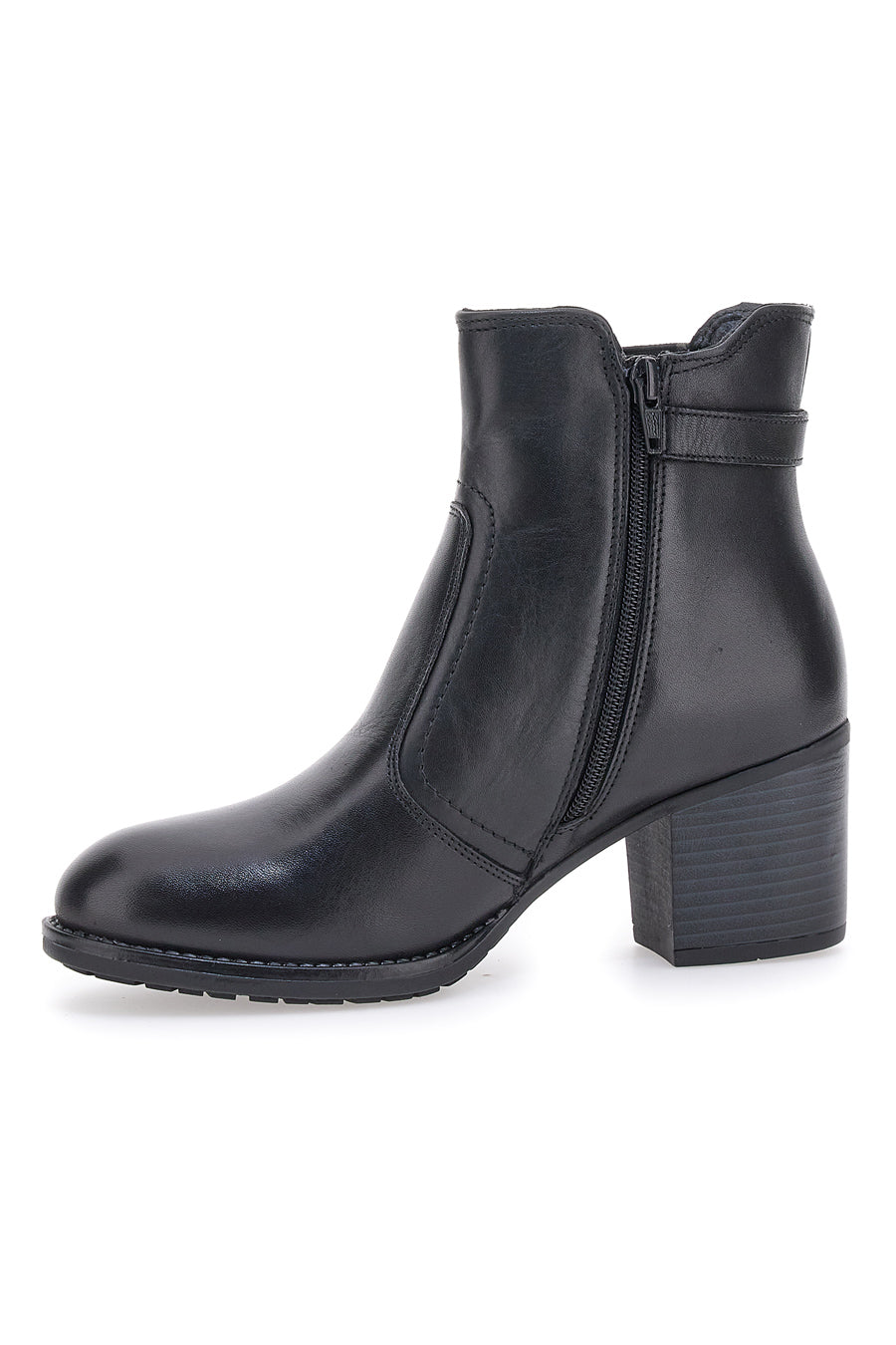 Schwarze Stiefeletten mit Absatz Mio Tempo 2302 für Damen Pittarello