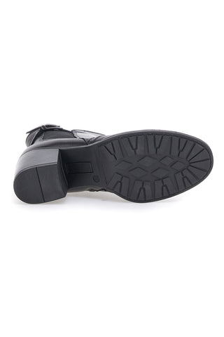 Schwarze Stiefeletten mit Absatz Mio Tempo 2302