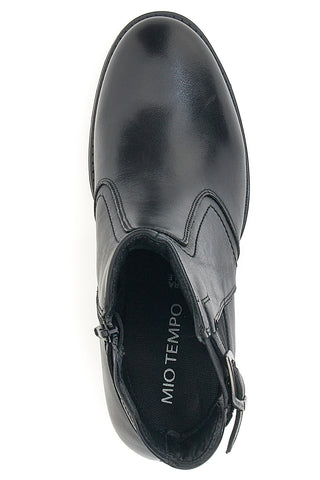 Schwarze Stiefeletten mit Absatz Mio Tempo 2302