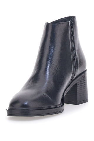 Schwarze Stiefeletten aus echtem Leder im Pittarello-Look 2441769