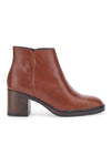 Cognacfarbene Echtleder-Stiefeletten im Pittarello-Look 2441769