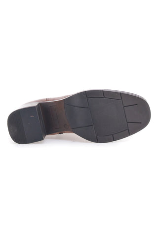 Cognacfarbene Echtleder-Stiefeletten im Pittarello-Look 2441769