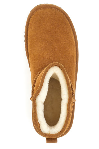 Stiefeletten aus echtem Leder 3154 Kamel